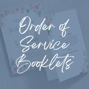 Order of Service Booklets