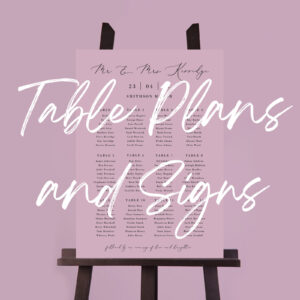 Table Plans & Signs